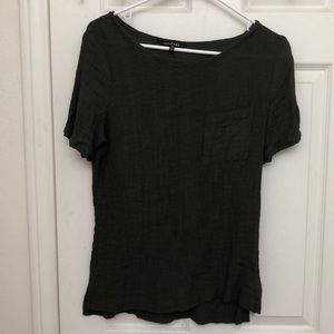 Lemon tart deep olive tee